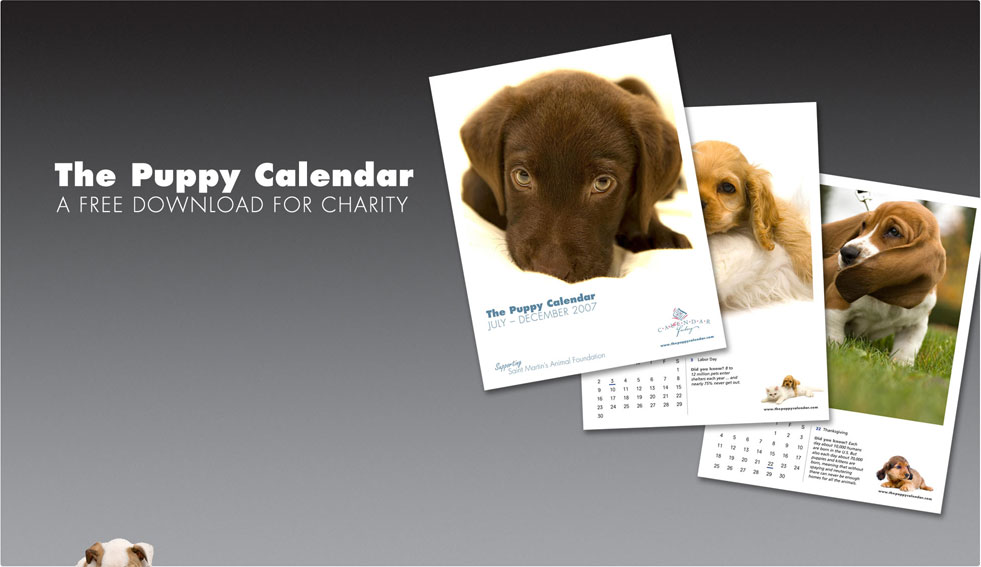 the puppy calendar